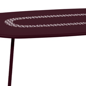 Table LORETTE Fermob 160x90cm cerise noir