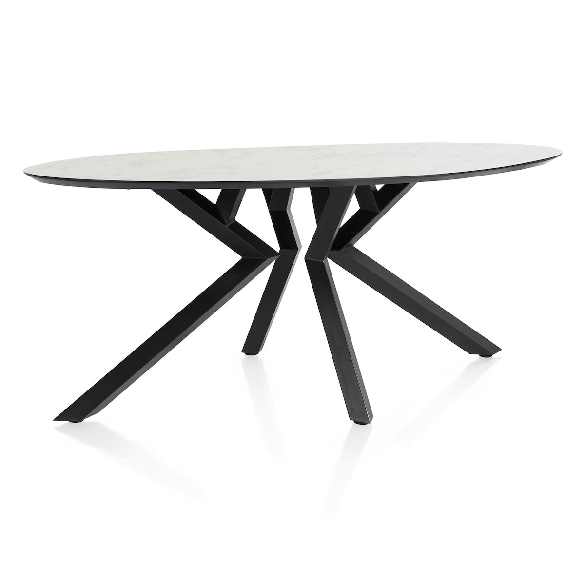 Table MASURA XOOON ELIPSE 180x100x77 Marbre Blanc