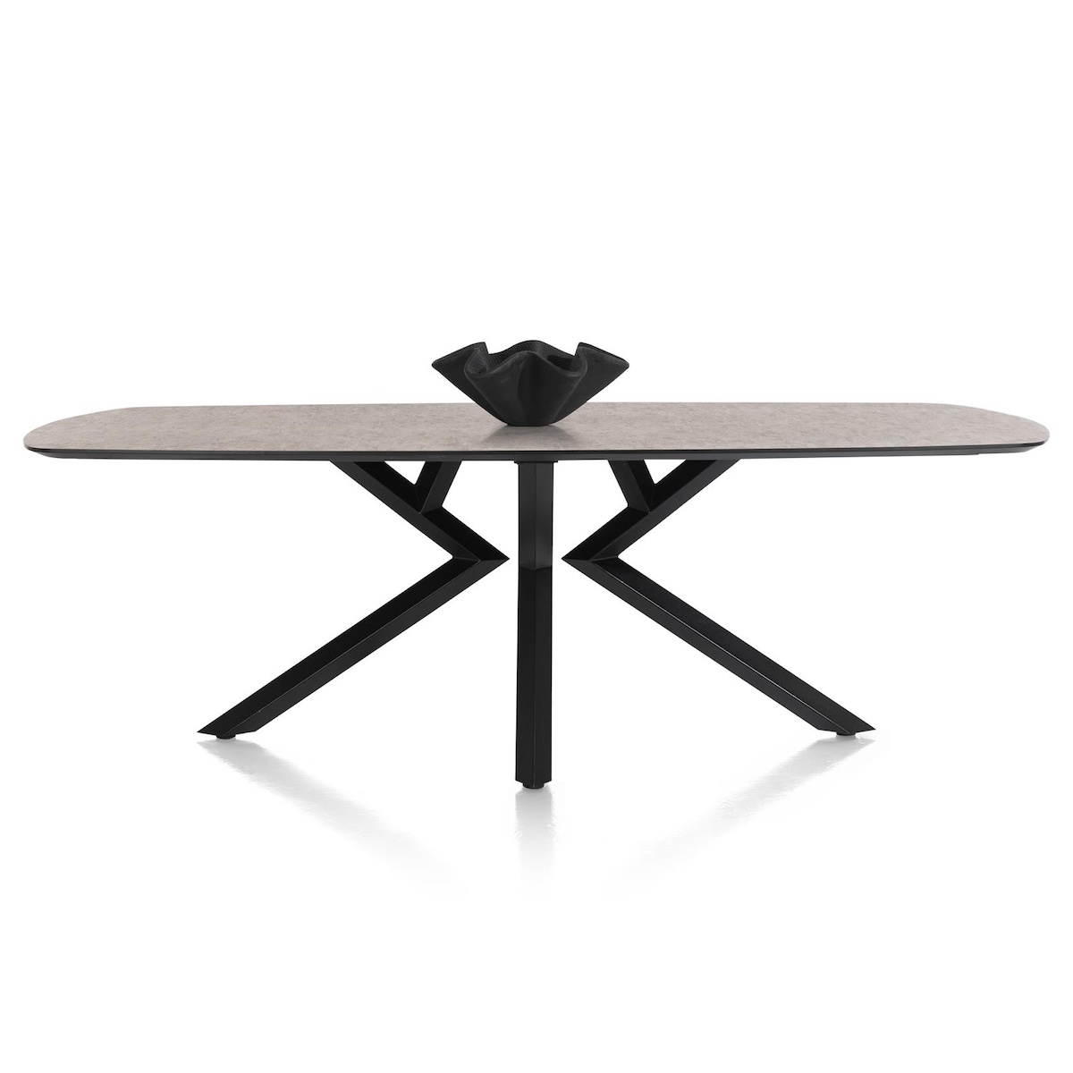 Table MASURA XOOON OVALE 240x110x77 Rouille