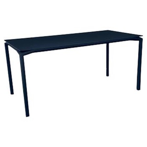 Table mat velouté 126x63cm CALVI Fermob Indoor bleu abysse