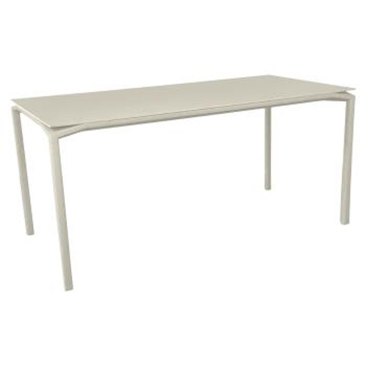 Table mat velouté 126x63cm CALVI Fermob Indoor gris argile