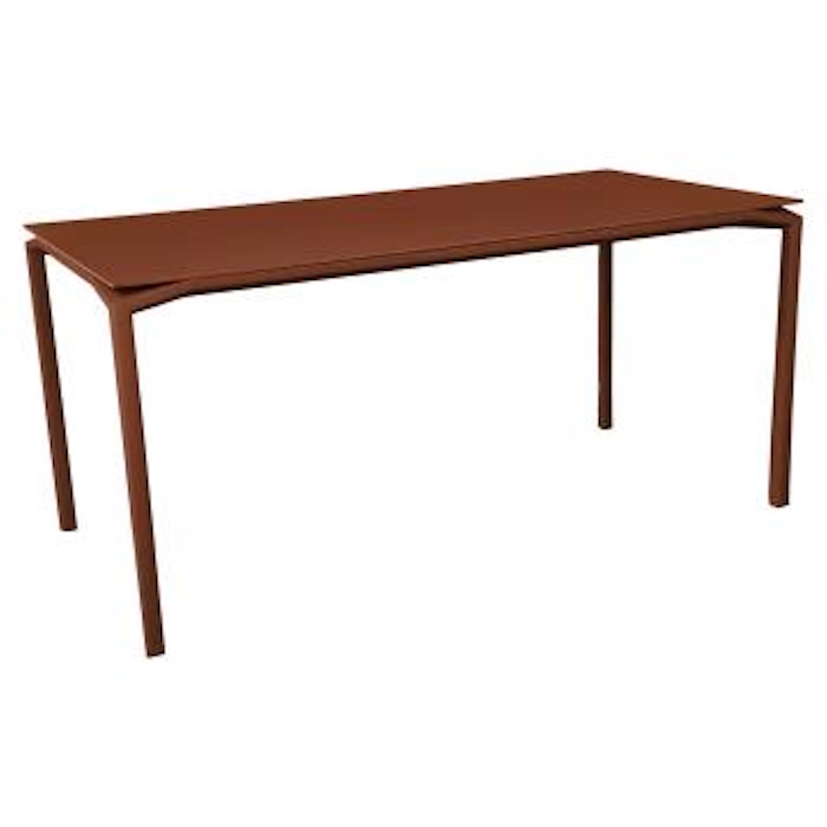 Table mat velouté 126x63cm CALVI Fermob Indoor ocre rouge