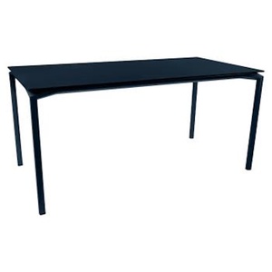 Table mat velouté 160x80cm CALVI Fermob Indoor bleu abysse