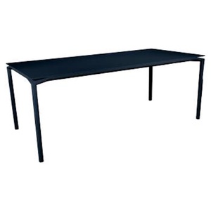 Table mat velouté 195x95cm CALVI Fermob Indoor bleu abysse