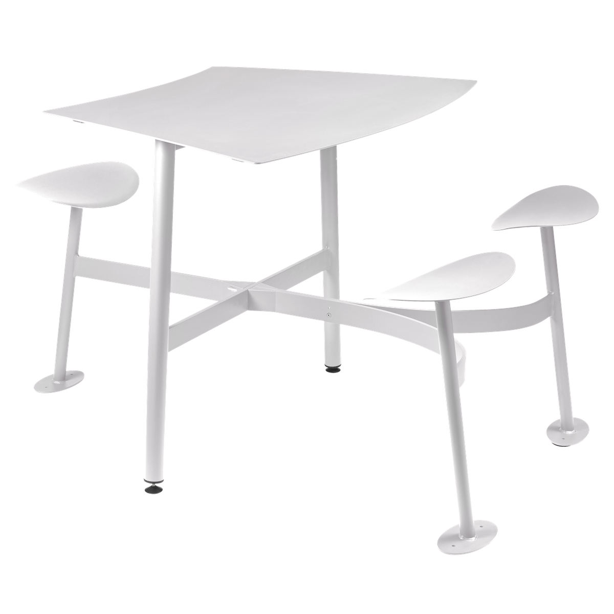 Table modulaire 3 places BOLDER Fermob blanc coton 
