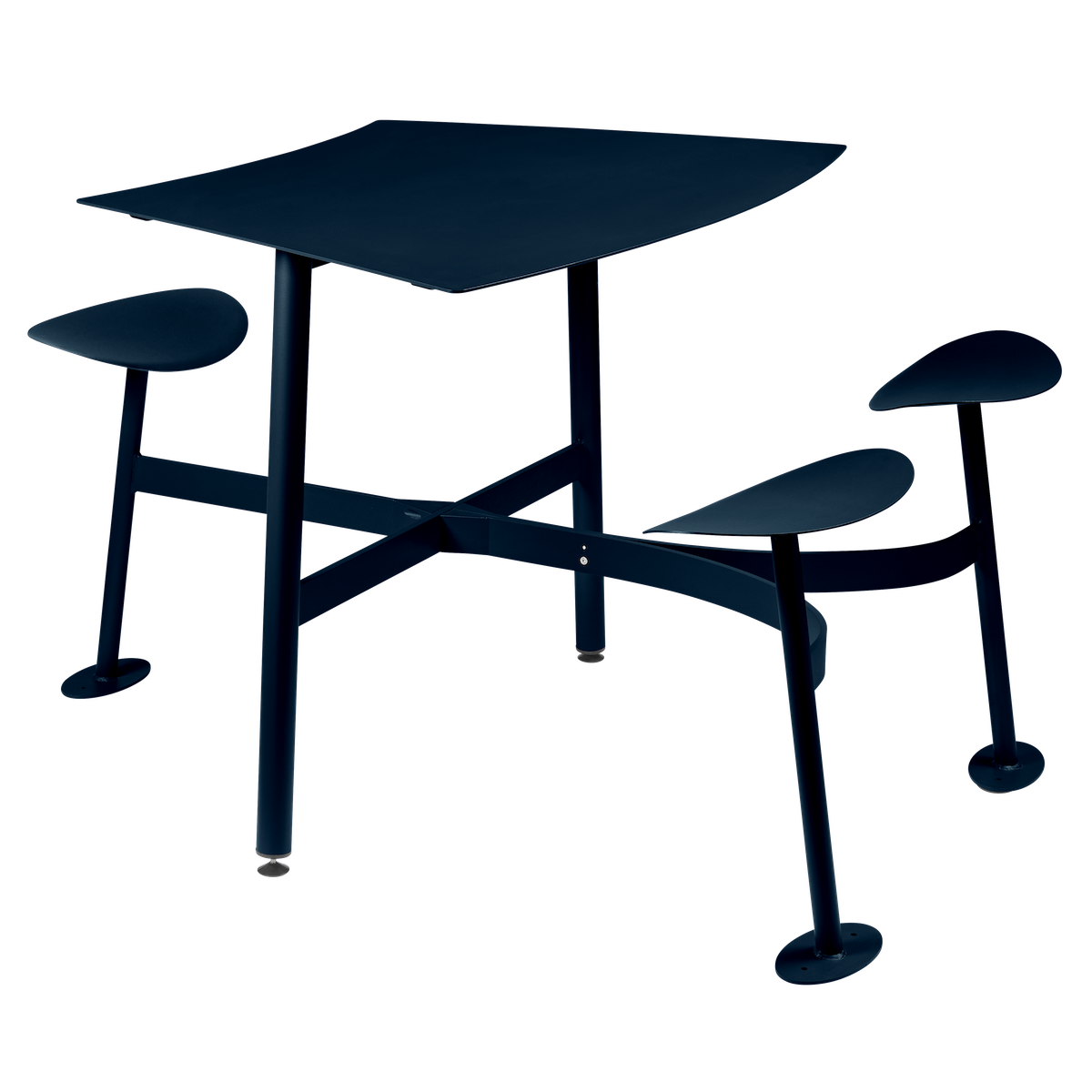 Table modulaire 3 places BOLDER Fermob bleu acapulco