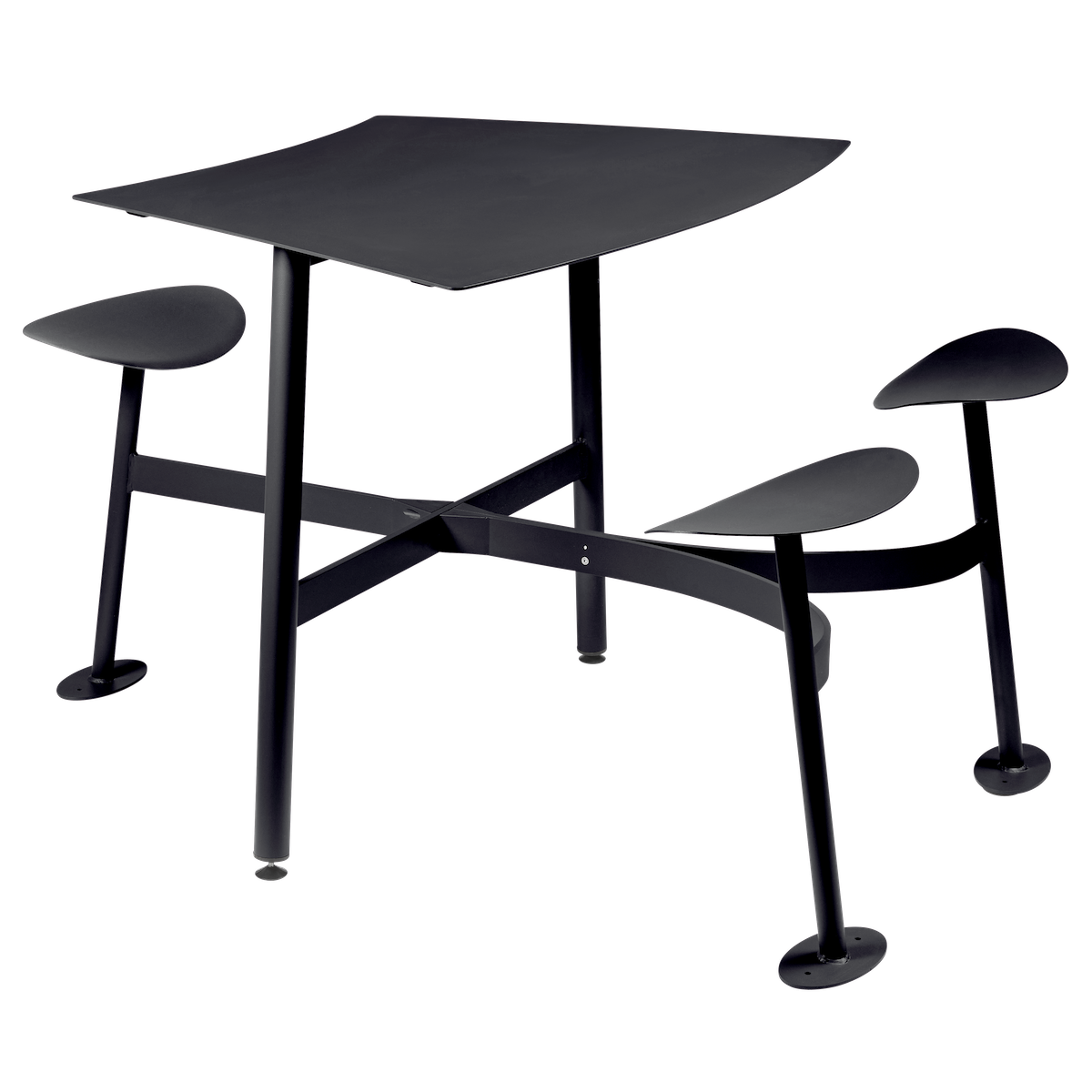 Table modulaire 3 places BOLDER Fermob carbone