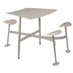Table modulaire 3 places BOLDER Fermob gris argile 