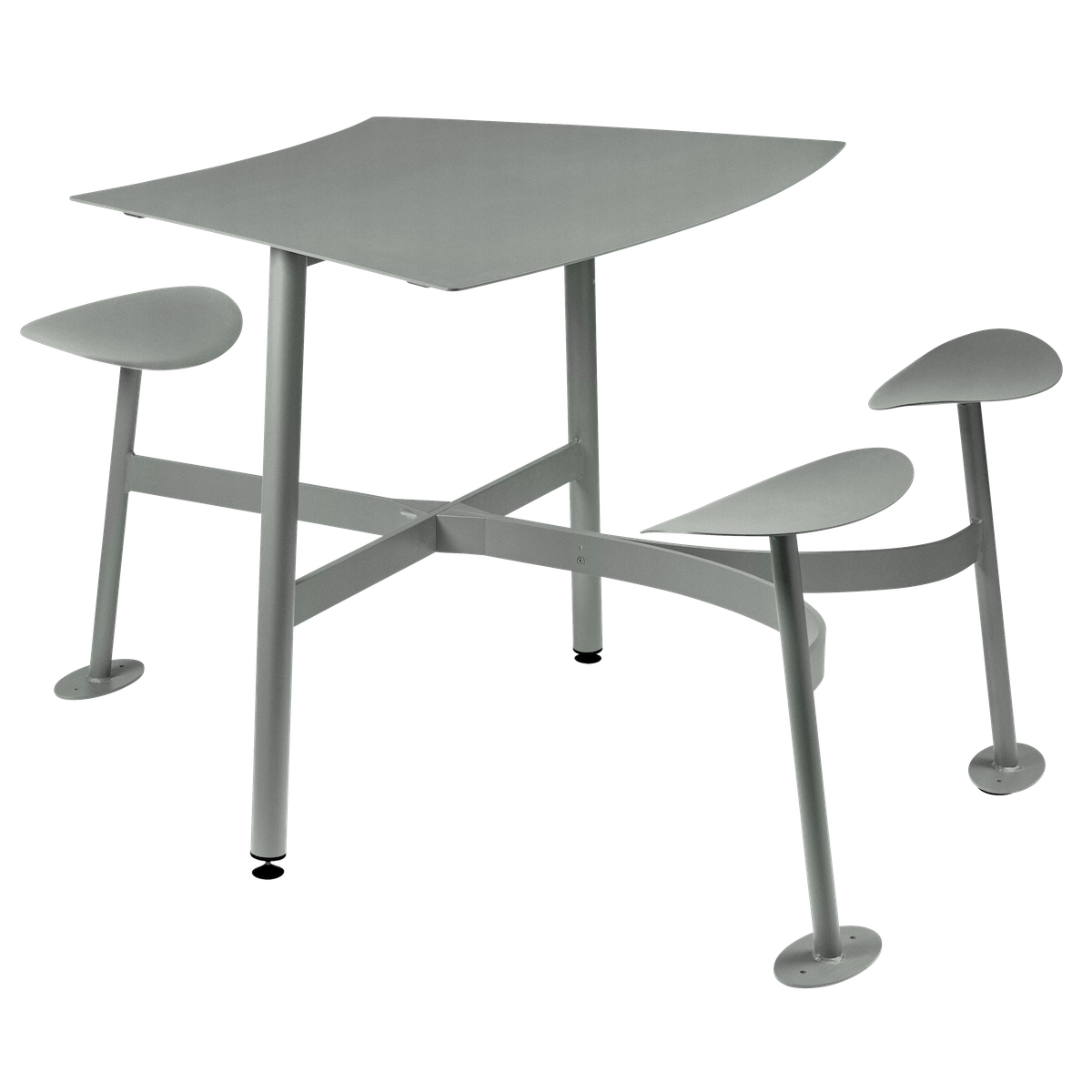 Table modulaire 3 places BOLDER Fermob gris lapilli