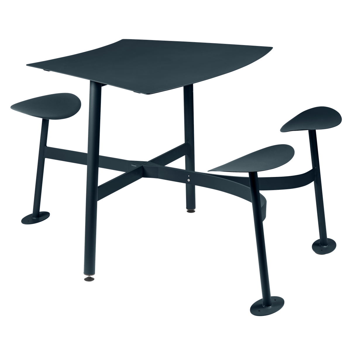 Table modulaire 3 places BOLDER Fermob gris orage