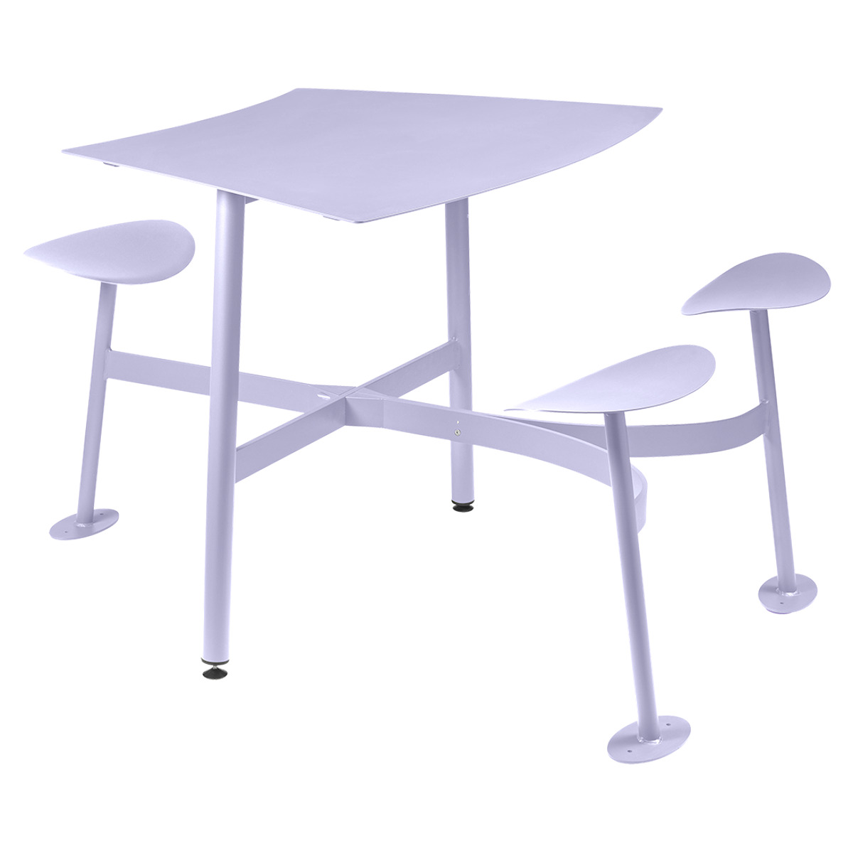 Table modulaire 3 places BOLDER Fermob guimauve 