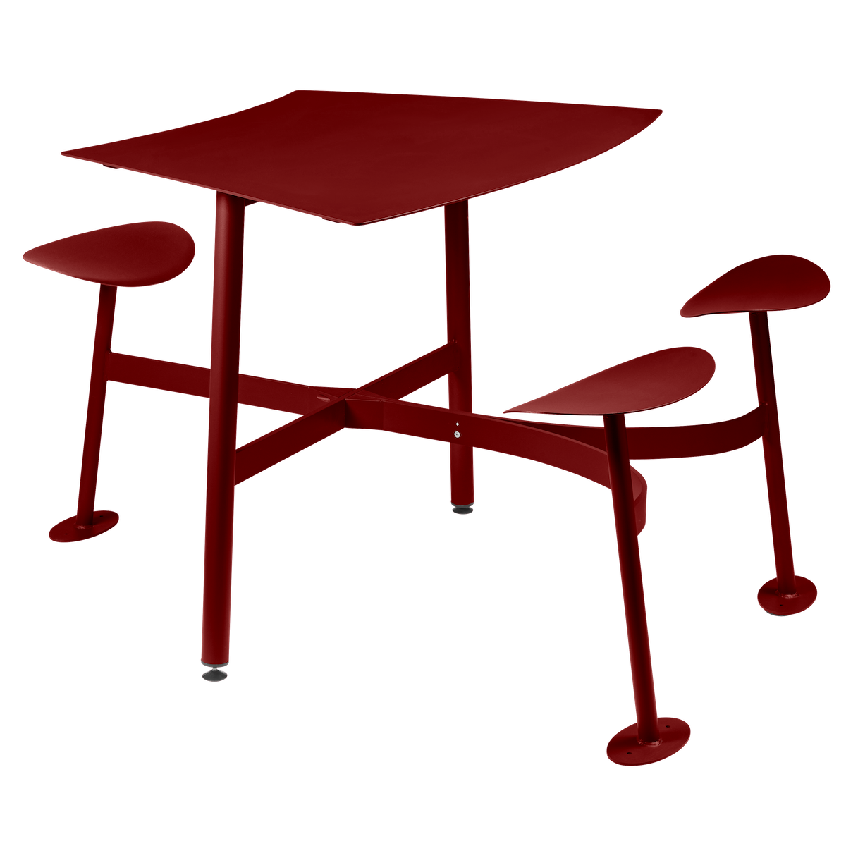 Table modulaire 3 places BOLDER Fermob piment