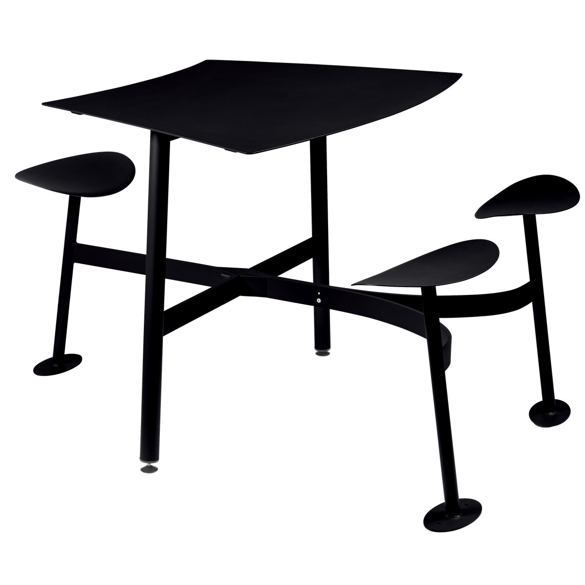 Table modulaire 3 places BOLDER Fermob réglisse