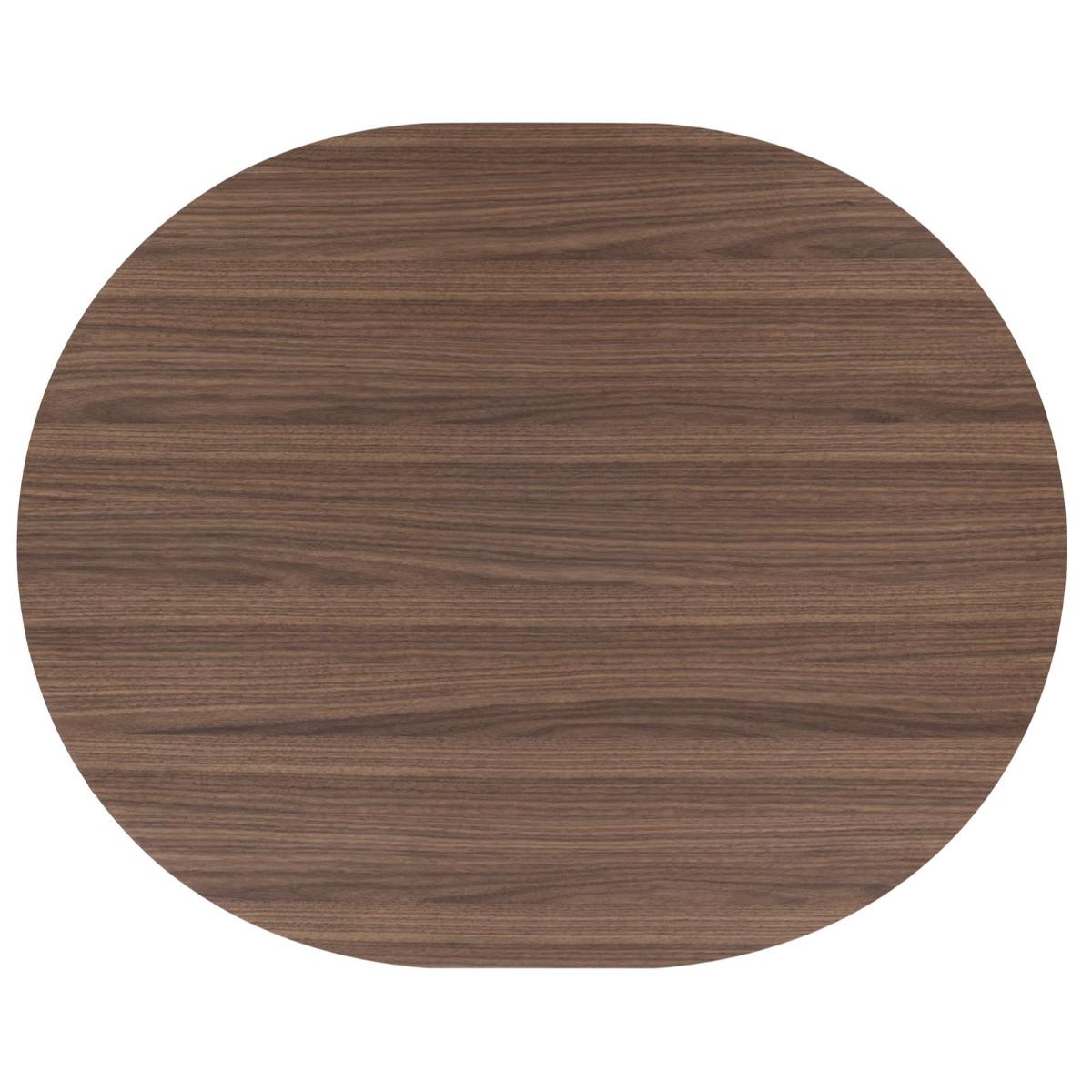 Table ovale 150x120cm BRIANZA Xooon noyer Creme