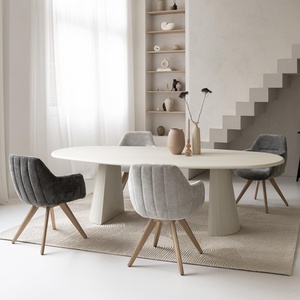 Table ovale 210x120cm LUND Xooon Nebbia-Pied Cone