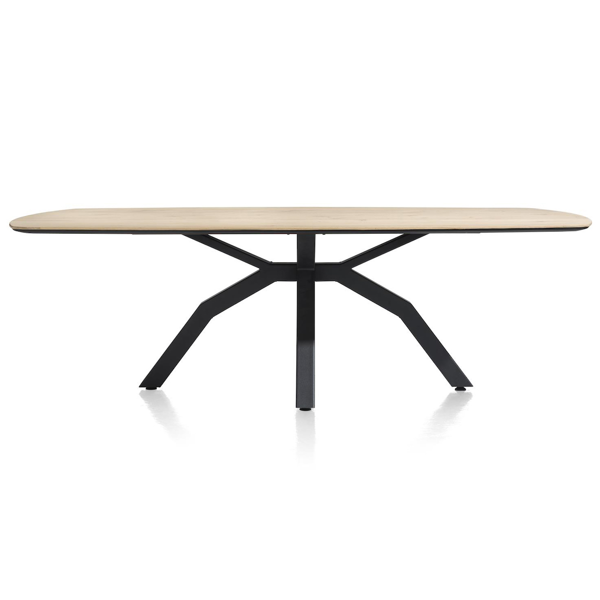 Table ovale 220x108cm LIVADA Henders & Hazel naturel pied central