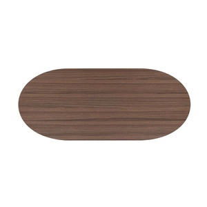 Table ovale 240x100cm BRIANZA Xooon noyer Steel brown