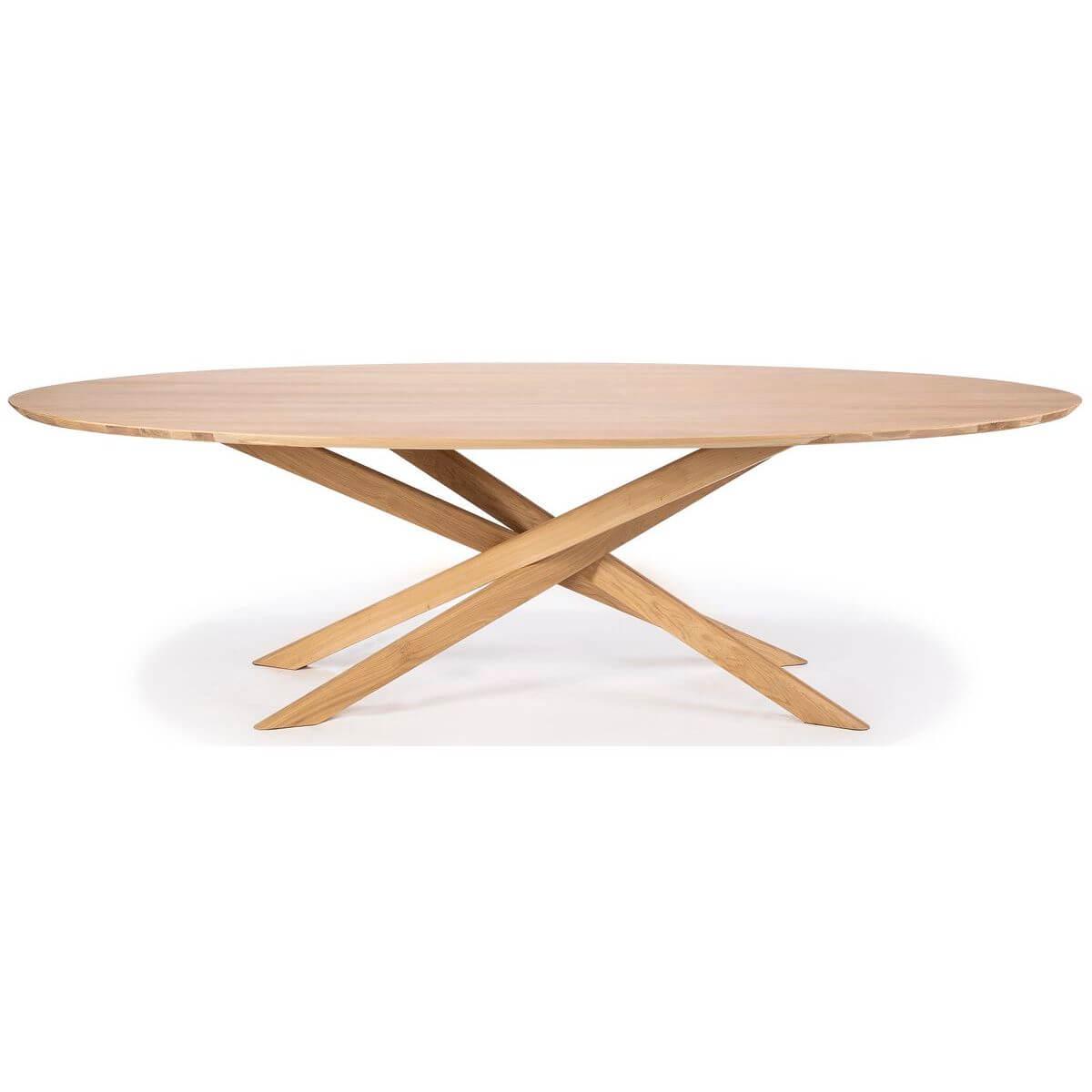Table ovale 267x138cm MIKADO Ethnicraft chêne