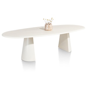 Table ovale 270 x120cm LUND Xooon Nebbia-Pied Cone