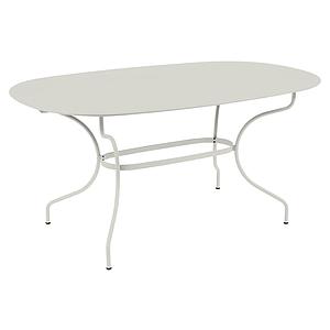 Table ovale 90x160cm OPERA + Fermob gris argile