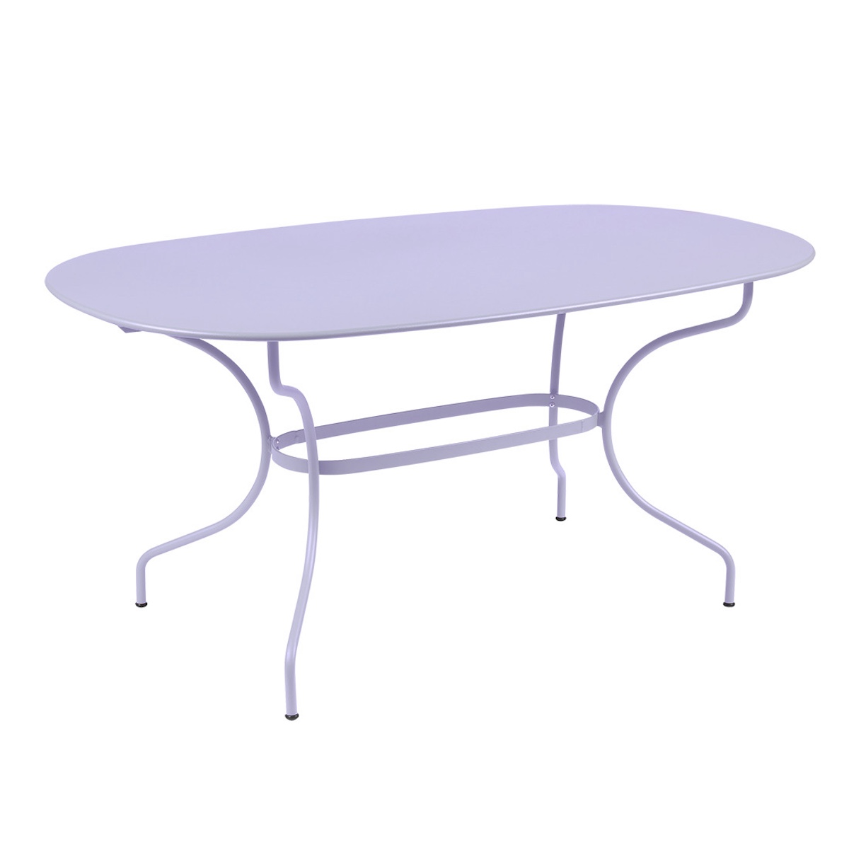 Table ovale 90x160cm OPERA + Fermob guimauve