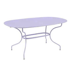 Table ovale 90x160cm OPERA + Fermob guimauve