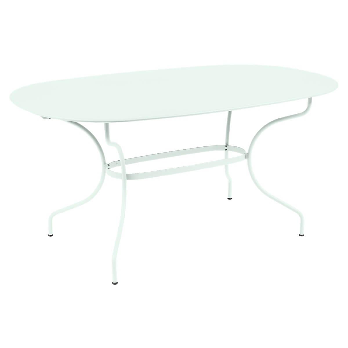 Table ovale 90x160cm OPERA + Fermob menthe glaciale
