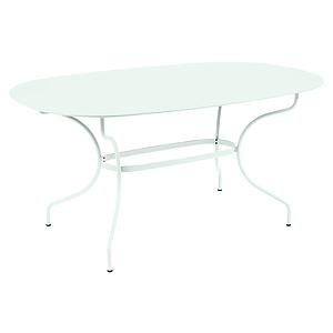 Table ovale 90x160cm OPERA + Fermob menthe glaciale