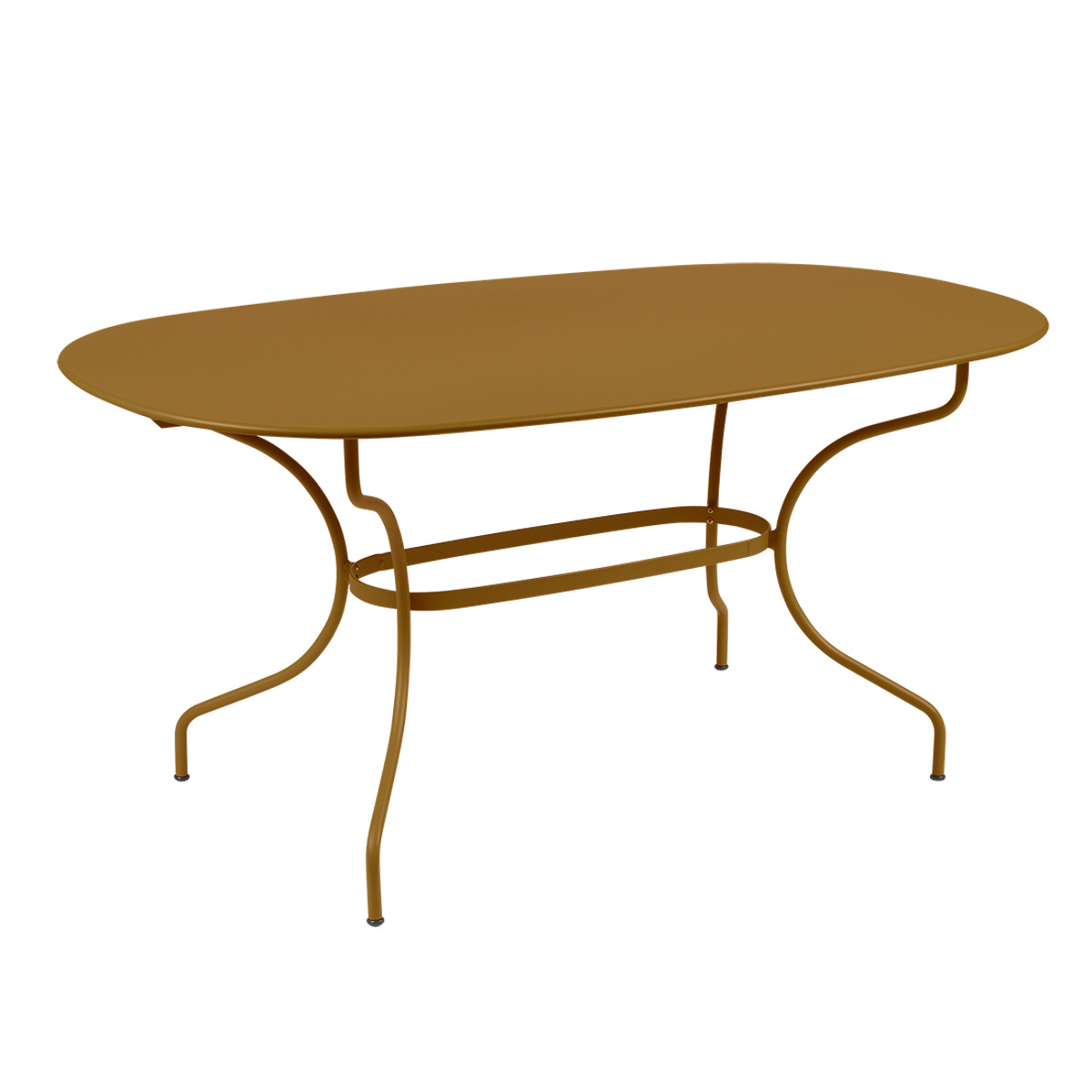 Table ovale 90x160cm OPERA + Fermob pain d'épices 