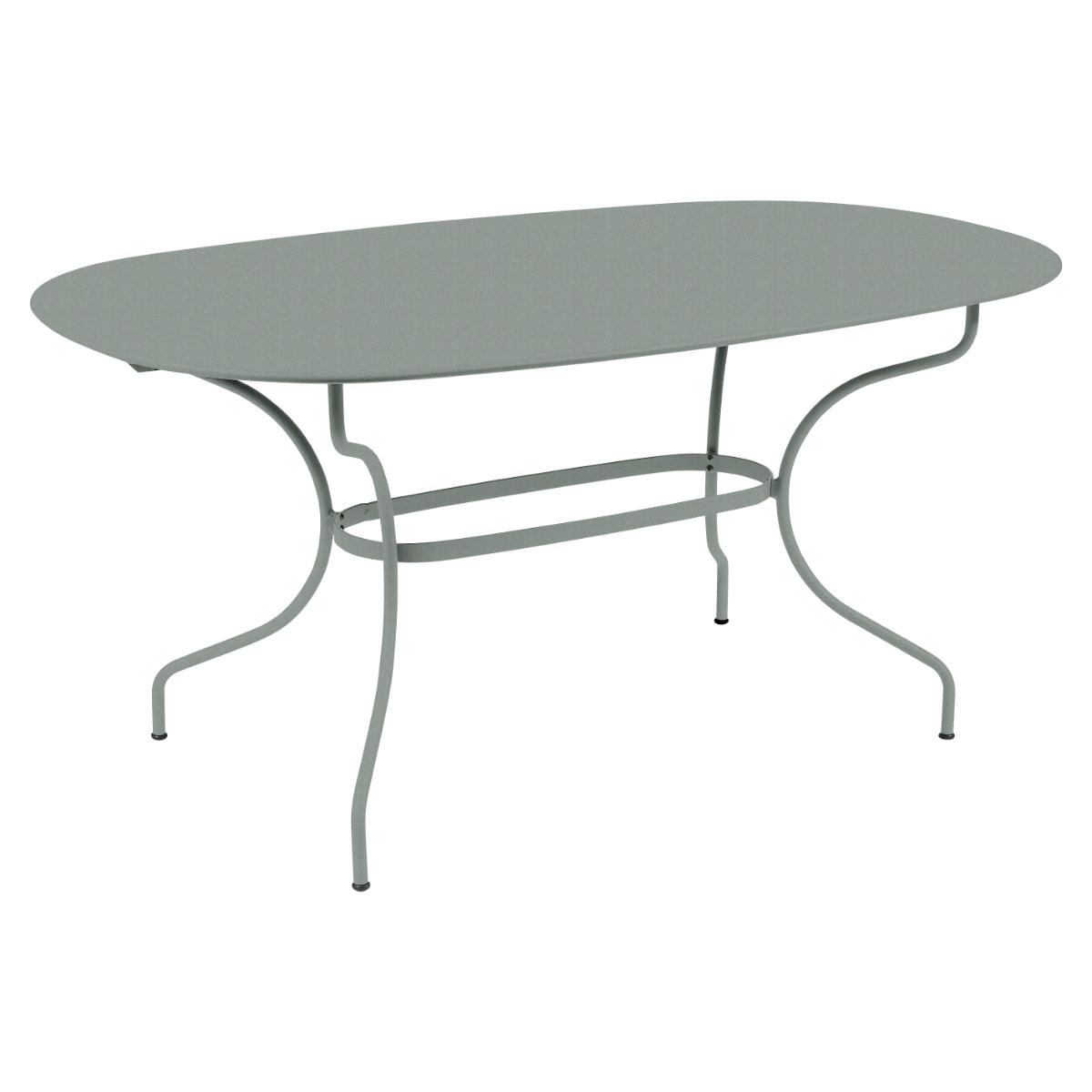 Table ovale 90x160cm OPERA + gris lapilli