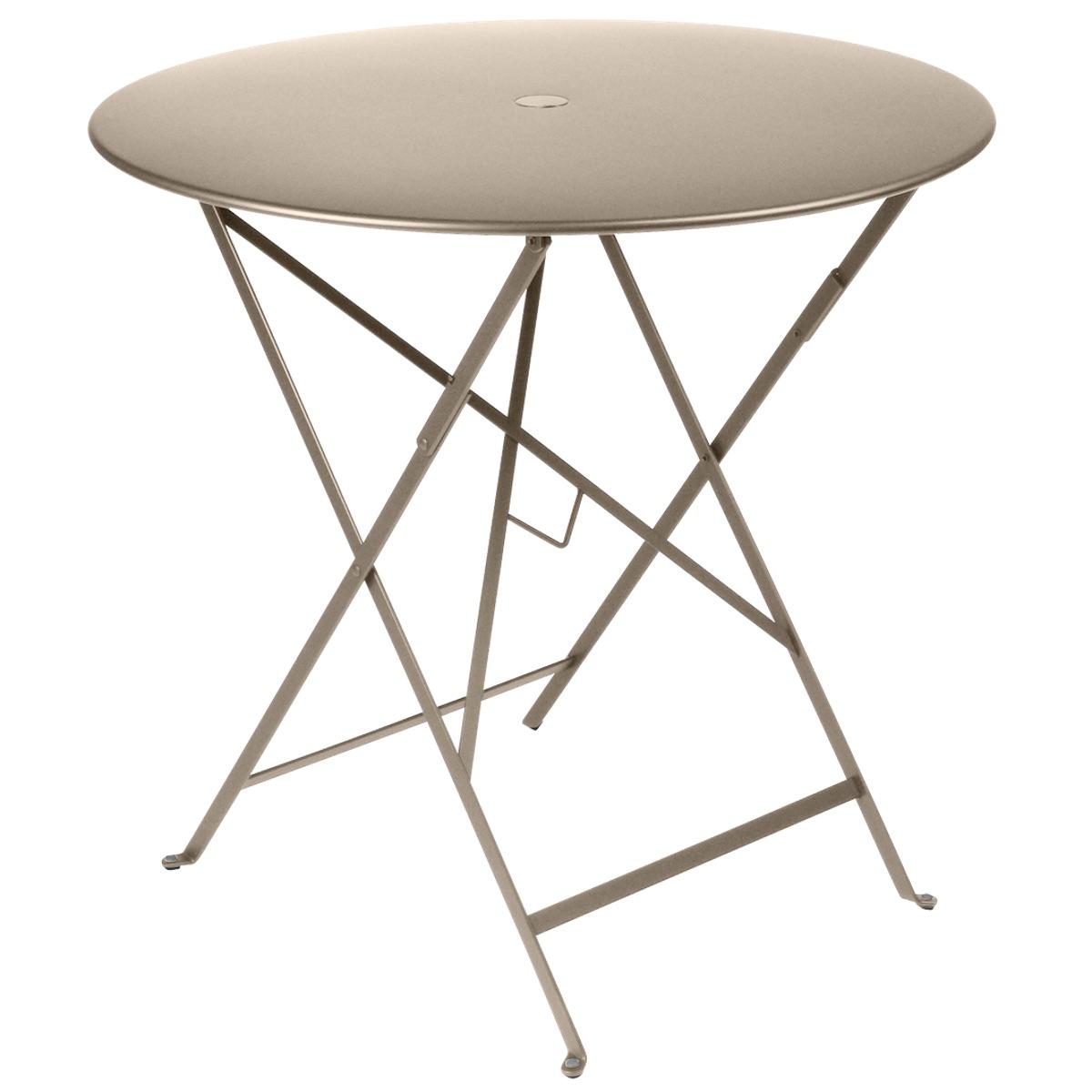 Table pliable 77cm BISTRO Fermob brun muscade