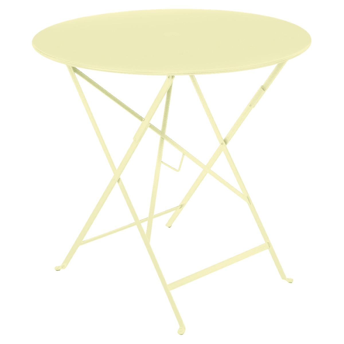 Table pliable 77cm BISTRO Fermob citron givré