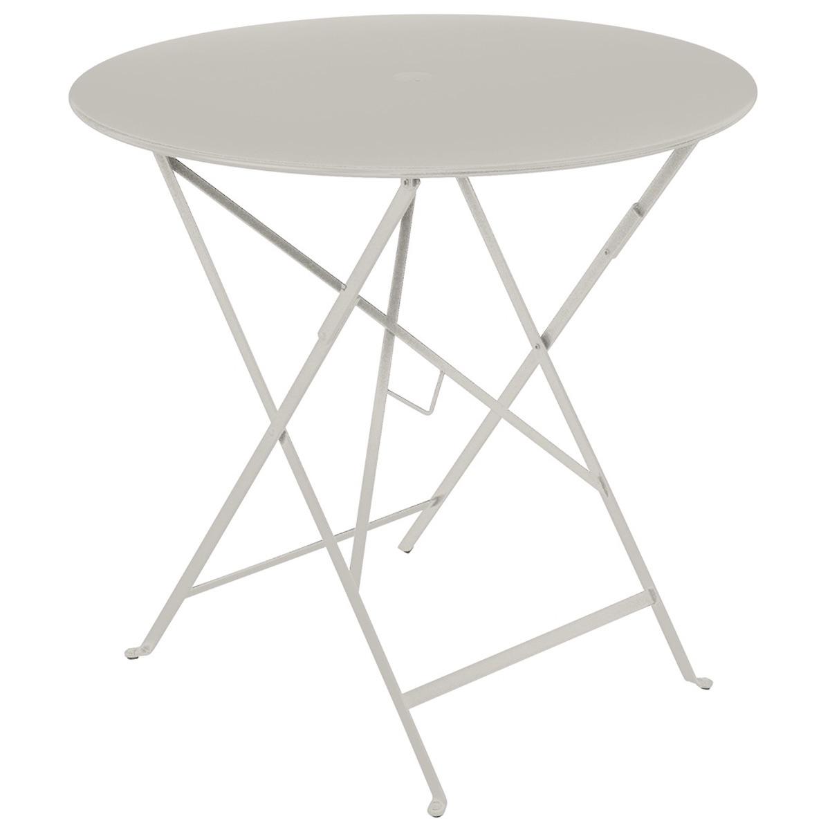 Table pliable 77cm BISTRO Fermob gris argile
