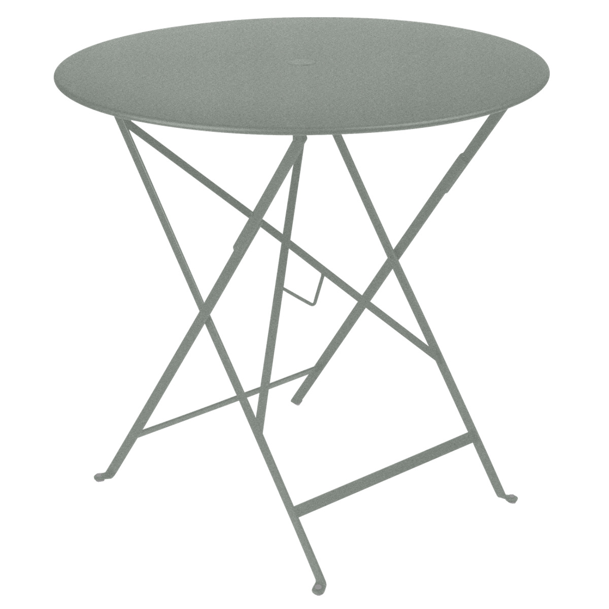 Table pliable 77cm BISTRO Fermob gris lapilli