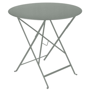 Table pliable 77cm BISTRO Fermob gris lapilli