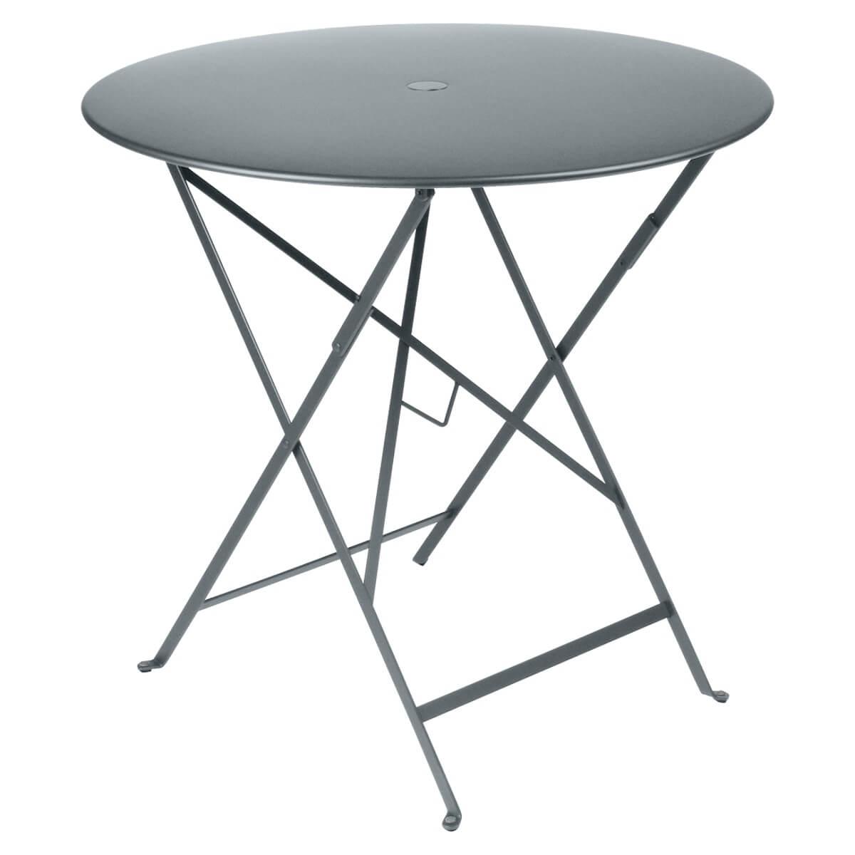 Table pliable 77cm BISTRO Fermob gris orage