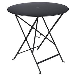 Table pliable 77cm BISTRO Fermob noir réglisse