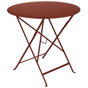 Table pliable 77cm BISTRO Fermob rouge ocre