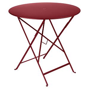 Table pliable 77cm BISTRO Fermob rouge piment