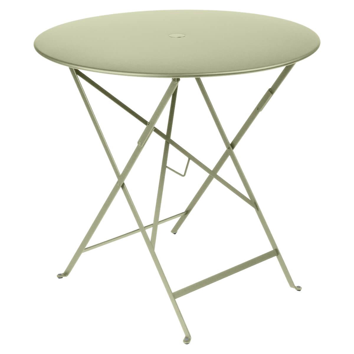 Table pliable 77cm BISTRO Fermob vert tilleul