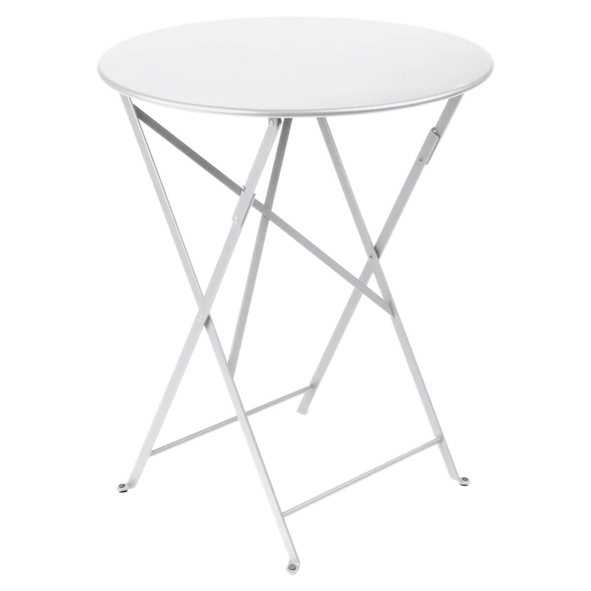 Table pliante 60cm BISTRO Fermob blanc coton