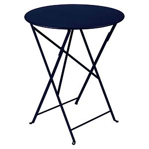 Table pliante 60cm BISTRO Fermob Bleu Abysse 