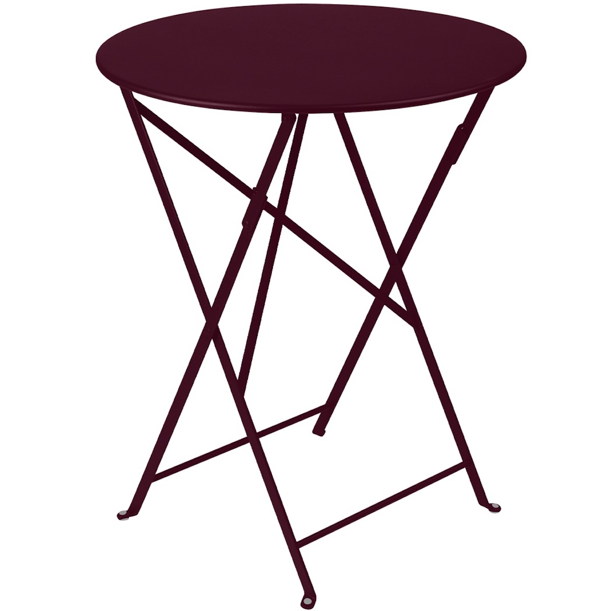 Table pliante 60cm BISTRO Fermob cerise noir