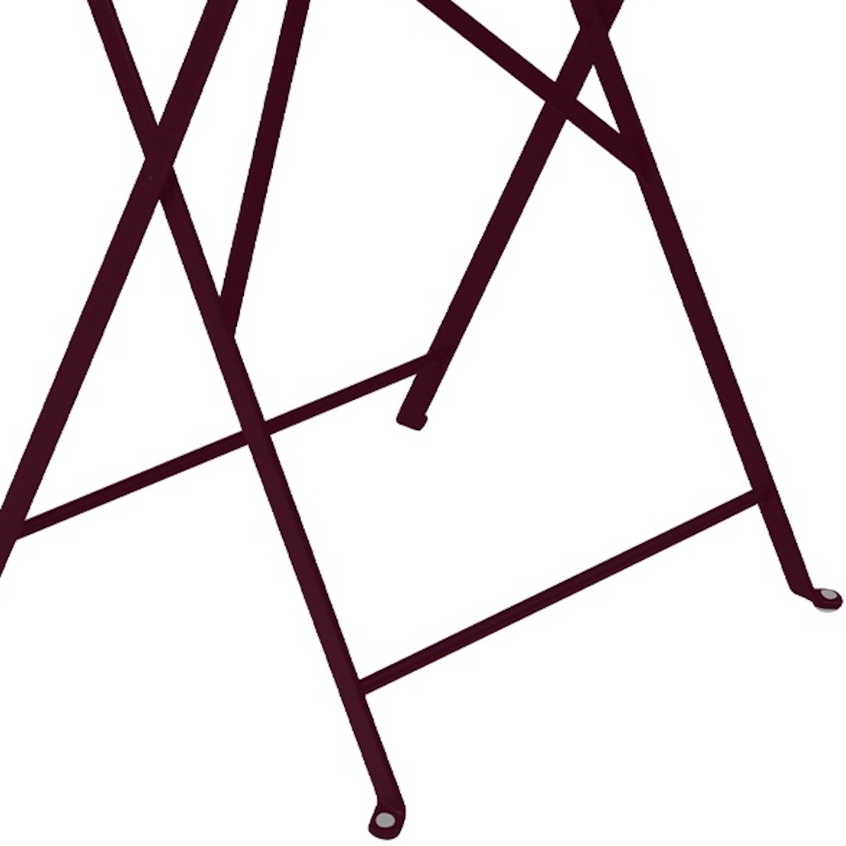 Table pliante 60cm BISTRO Fermob cerise noir