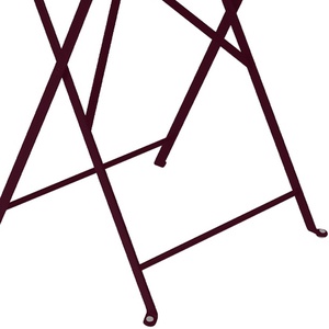 Table pliante 60cm BISTRO Fermob cerise noir