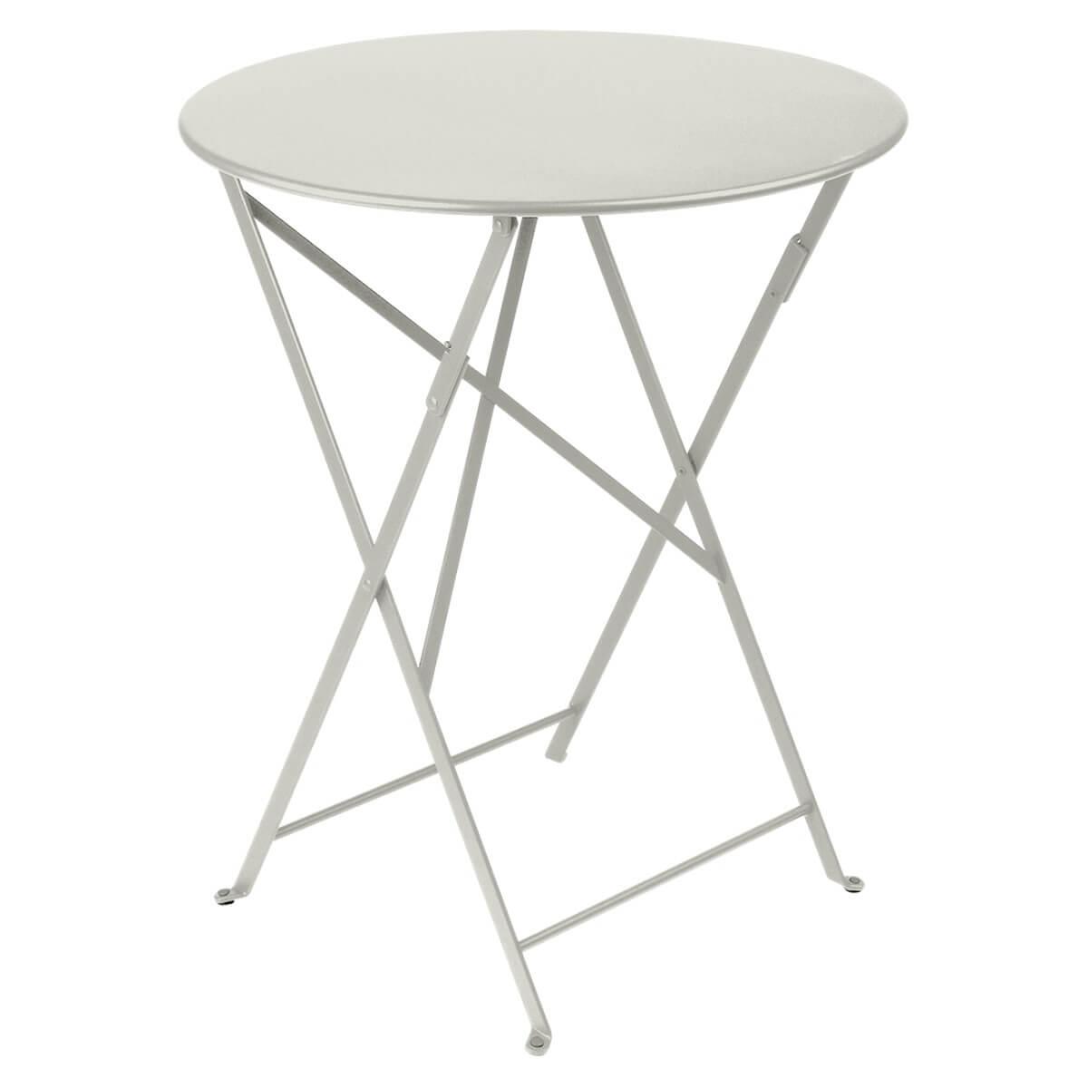 Table pliante 60cm BISTRO Fermob gris argile