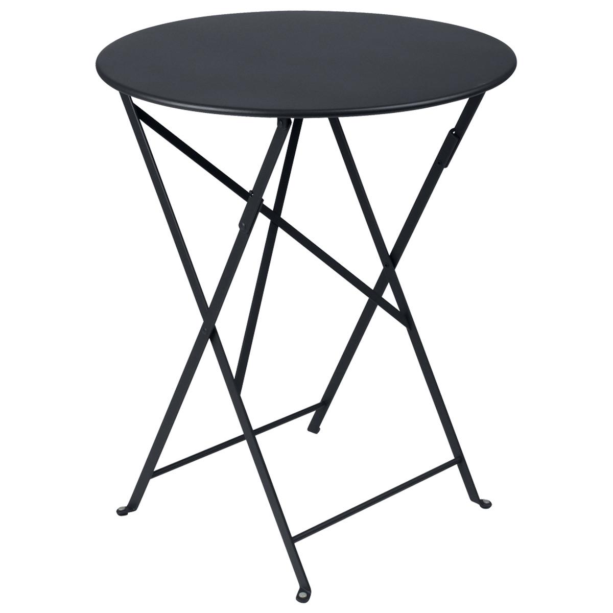 Table pliante 60cm BISTRO Fermob gris carbone