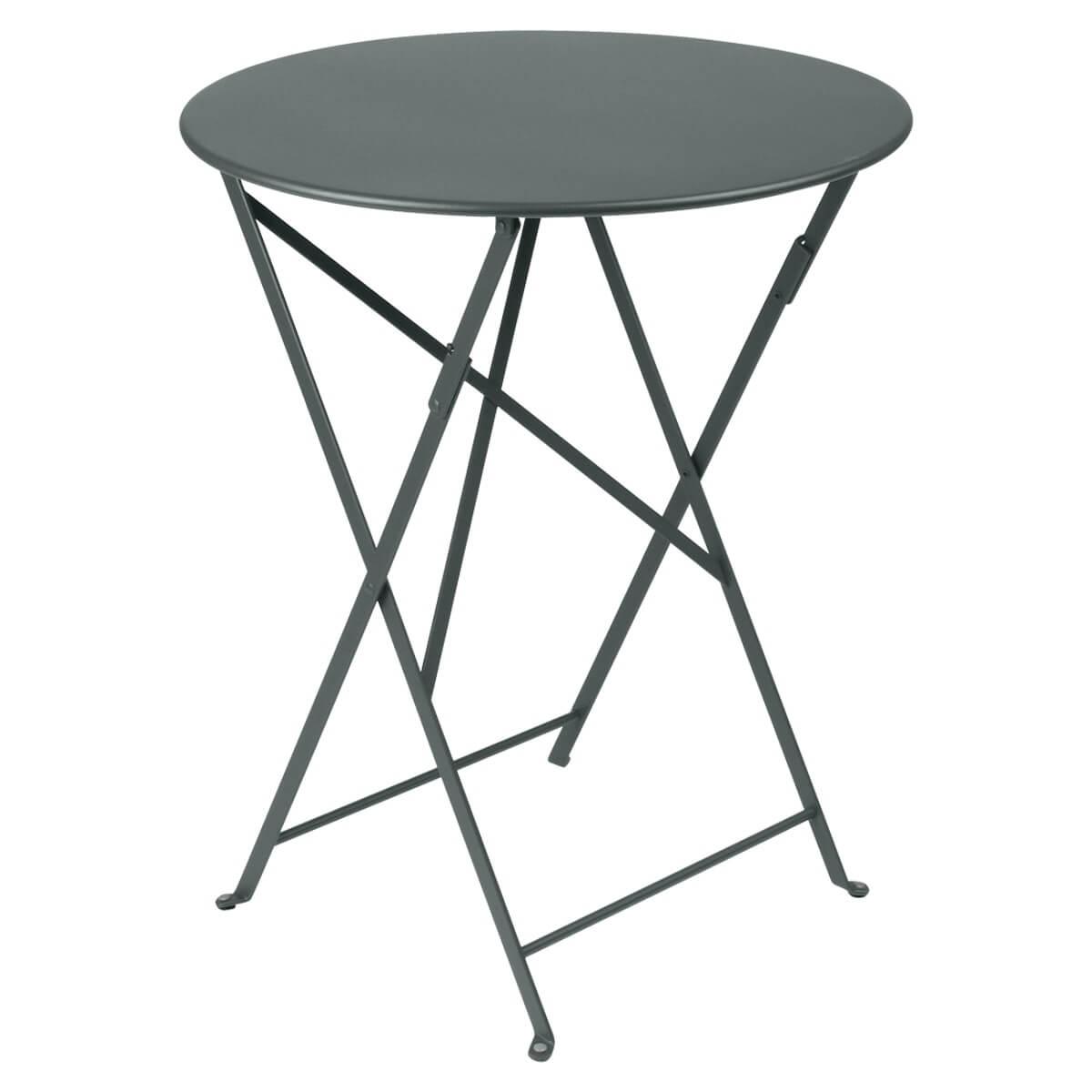Table pliante 60cm BISTRO Fermob gris orage