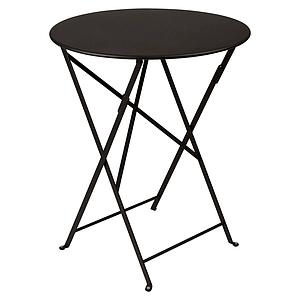 Table pliante 60cm BISTRO Fermob noir réglisse