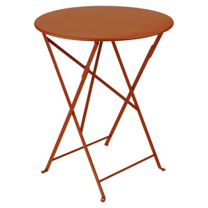 Table pliante 60cm BISTRO Fermob orange confite